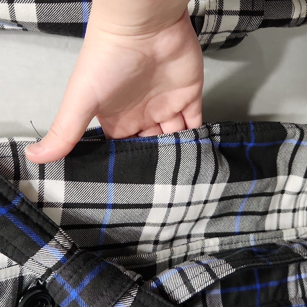 Plaid Button Jacket - Picture 5 of 5